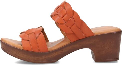 b.o.c. صندل نسائي من الجلد الصناعي Jillian باللون الأحمر 10 متوسط ​​(B,M) in Kuwait