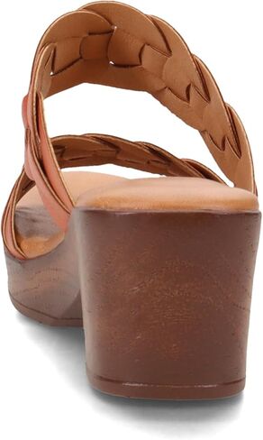 b.o.c. صندل نسائي من الجلد الصناعي Jillian باللون الأحمر 10 متوسط ​​(B,M) in Kuwait