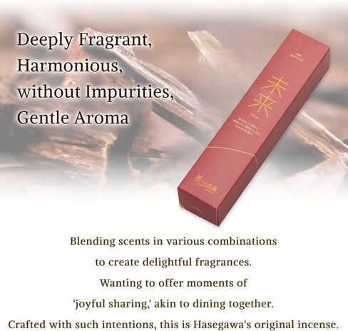 Hasegawa Incense of Series 未来: Milk Vanilla Embrace - 25-Minute Burn, 60 Sticks, Stylish Packaging in Saudi Arabia