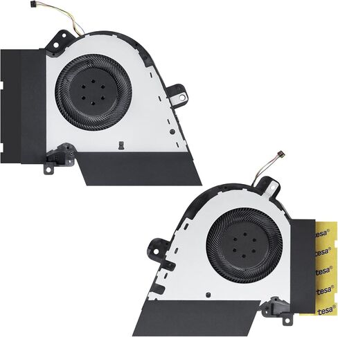 مروحة تبريد وحدة المعالجة المركزية + وحدة معالجة الرسومات الجرافيكية المحدثة LXun متوافقة مع ASUS ROG GX502 GX502G GX502GW GX502GV GU502 GU502DU GU502GU GU502GV GU502GW DFS200912210T FMJC FLGN DFSCK221051821 FMJD FL6H Fan، مجموعة أدوات احترافية in Kuwait