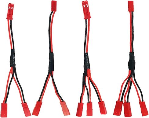 5 Pairs JST Plug to JR Connector Male Female Cable 10cm Servo Adapter Wire for RC Plane Helicopter Car (JST to JR-10pcs) in Saudi Arabia