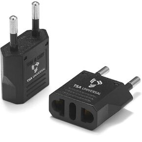 United States to Sweden Travel Power Adapter to Connect North American Electrical Plugs to Swedish Outlets for Cell Phones, Tablets, eReaders, and More (6-Pack, White)