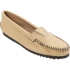 Minnetonka Women's Deerskin Gore Front Moccasin