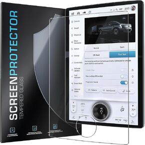 Inskin Screen Protector for Ford F-150 Lightning (2022-2024), Ford Mustang Mach-E (2021-2023), and Ford Expedition (2022-2024) 15.5" - Dashboard Navigation Tempered Glass, Matte Anti-Glare, Anti-Fingerprint Plasma Coating