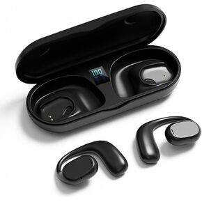 Open Ear Headphones Wireless Bluetooth Air Bone Conduction Headphones Head Set Bluetooth Open Ear Bone Conduction Earbuds Headset Conducting Earphones Wireless Over The Ear Earbuds with Earhooks