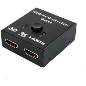 HDMI Switch, HDMI Switcher Splitter Distributor 1 in 2 Out 4K 3D DTS HD 1080p