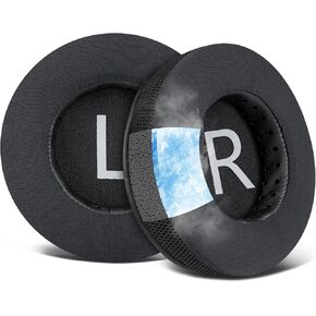 SOULWIT Earpads for Audio Technica ATH-AD2000X/AD2000/A2000X/AD1000X/AD1000/A1000X/AD900X/AD900/A900X/A900/AD700X/AD700/A700X/A700/AD500X/AD500/A500X/A500, Ear Pads Cushions with Ice Silk Fabric