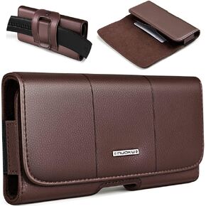 nuoku Holster for Galaxy S23, S22, S21, S20, S10, S9, A10e, A01, Note 10, Cell Phone Belt Clip Holster Pouch Carrying Holder Cover (Fits Samsung Phone with Otterbox Commuter Case)