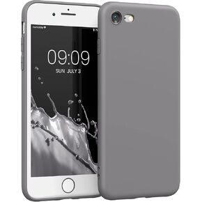 حافظة kwmobile متوافقة مع هاتف Apple iPhone SE (2022) / iPhone SE (2020) / iPhone 8 / iPhone 7 - غطاء حماية ناعم ورفيع من السيليكون TPU - برتقالي نيون