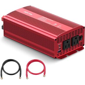 BESTEK 1000W Car Power Inverter, DC 12V to 110V Car Power Converter with 2 AC Outlets/30W PD USB-C/18W Quick USB A Charge Multi-Protection 1000 watt Power Inverter for Vehicles/Car/RV/Home