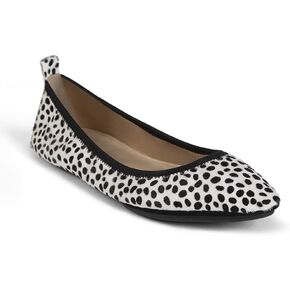 Yosi Samra Womens Vienna Pointed Toe Foldable Ballet Flat