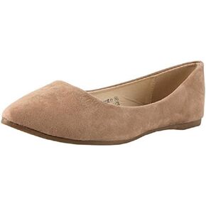Women's Ballet Flats Pointed Toe Classic Slip On Loafer Shoes Suede/Patent Summer Wedding Shoes