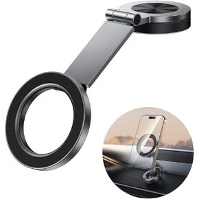 SYNCWIRE for MagSafe Car Mount - [360° Rotation] Magnetic Phone Holder for Car, Adjustable Metal Arm, Ultra Magnet, Car Magnet Phone Mount for Dashboard,Compatible iPhone 15 14 13 Pro Max &All Phones