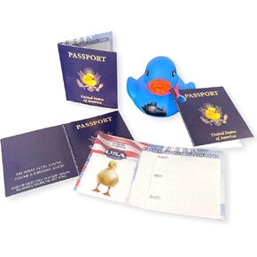 Passport Cruising Ducks Tag for Cruise Ship Game Attach to Rubber Sailing Duck | 50 pk | Mini 2 x 1.75" Hole Punch & Fold DIY Cruise Line Carnival Royal Caribbean What Luck You Found a Cruising Duck