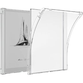BOZHUORUI Clear Case for Onyx Boox Go 10.3 Tablet (2024 Release) - Ultra-Thin Lightweight Transparent Silicone Flexible Soft Back Cover (Clear)