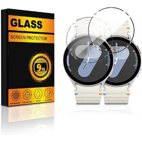 2 PACK for Samsung Galaxy Watch 7 44mm / Watch 6 44mm / Watch 5 44mm / Watch 4 44mm Screen Protector Tempered Glass Anti-Scratch Bubble Free Smartwatch Accessories