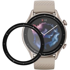 kwmobile Protective Film Compatible with Huami Amazfit GTR 3 Screen Protector - 2X Smart Watch Protector Anti-Fingerprint