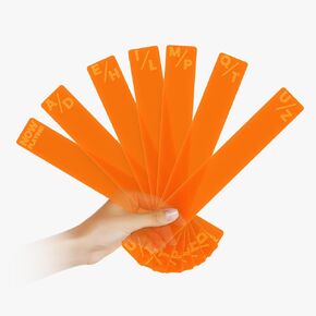 Vinyl Record Dividers Organizer Tabs: A-Z Acrylic Record Dividers Alphabet Separator for LP Albums Storage, Orange