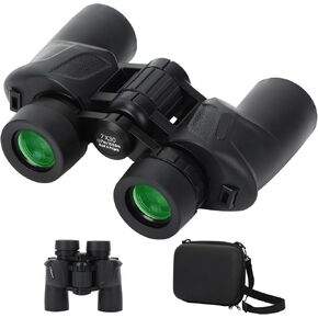 7x35 High Powered Binoculars for Adults,Compact Binoculars with Low Light Vision for Bird Watching Hunting Football Games Travel Stargazing Cruise