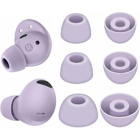 Replacement Earbud Ear Buds Tips Eartips Compatible with SAMSUNG Galaxy Buds 2 Pro Earbuds, 3 Pairs S/M/L 3 Sizes Soft Silicone Earbuds Tips Ear Tip – White 723