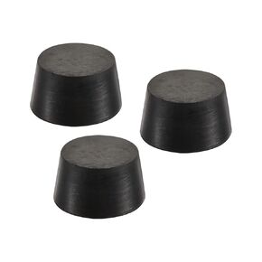 YOKIVE 3Pcs Rubber Stoppers, Tapered Plugs with High-Temperature Resistance | Protect Hole, Great for Lab Industry (Black, 58mm to 68mm)
