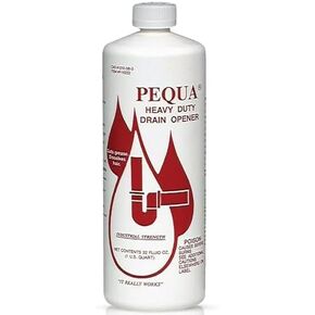 Pequa Heavy Duty Drain Opener, 32 fl oz, Pack of 2