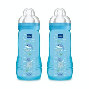 Mam 2 2nd Age 330ml Bottles 6 Months and + - Model: Boy