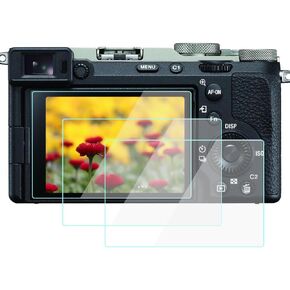A7C II Screen Protector Compatible for Sony A7C II A6700 ZV-E1 ZV-E10II Camera, 9H Tempered Glass Anti-Scrach Anti-Bubble Anti-Dust (3 Pack)