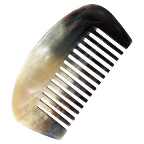 Symbol of Long Lived Peaceful Prosperous, Natural Buffalo Horn Comb, Ox Horn Comb Anti Static, Luxury Double Pigeon, Buffalo Horn Hair Comb for Anti Static Massage (Fish)