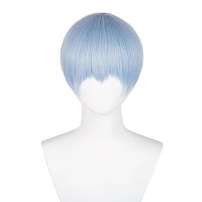 Half and Half Maomao Cosplay Wig The Apothecary Diaries Maomao Wig Anime Dark Green Synthetic Hair Wig with Bangs + Wig Cap for Women Costumes Party Comic Con