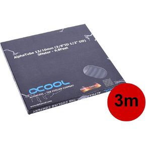 Alphacool Tubing AlphaTube HF 13/10 (3/8"ID) - UV Black 3m (9,8ft) Retailbox (18417)