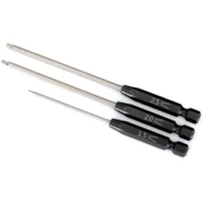 Traxxas 8715 - Speed Bit Set, hex driver, 3-piece straight (1.5mm, 2.0mm, 2.5mm), 1/4' drive, Metric