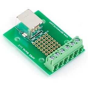 USB B Breakout Board to Screw Terminals