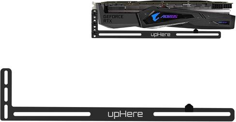 upHere Graphics Card GPU Brace Support Video Card Sag Holder/Holster Bracket, Anodized Aerospace Aluminum, Single or Dual Slot Cards (Black),GL05(not Support 3080 ti) in Saudi Arabia