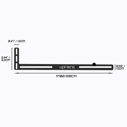 upHere Graphics Card GPU Brace Support Video Card Sag Holder/Holster Bracket, Anodized Aerospace Aluminum, Single or Dual Slot Cards (Black),GL05(not Support 3080 ti) in Saudi Arabia