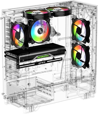 upHere Graphics Card GPU Brace Support Video Card Sag Holder/Holster Bracket, Anodized Aerospace Aluminum, Single or Dual Slot Cards (Black),GL05(not Support 3080 ti) in Saudi Arabia