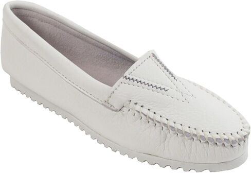 Minnetonka Women's Deerskin Gore Front Moccasin in Kuwait