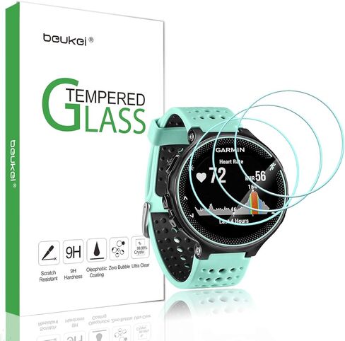 beukei (3 Pack) for Garmin Forerunner 235 225 620 220 230 630 Screen Protector Tempered Glass, Anti Scratch, Bubble Free in Saudi Arabia
