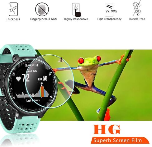 beukei (3 Pack) for Garmin Forerunner 235 225 620 220 230 630 Screen Protector Tempered Glass, Anti Scratch, Bubble Free in Saudi Arabia