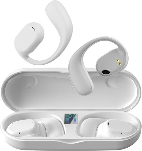 Open Ear Headphones Wireless Bluetooth Air Bone Conduction Headphones Head Set Bluetooth Open Ear Bone Conduction Earbuds Headset Conducting Earphones Wireless Over The Ear Earbuds with Earhooks in Saudi Arabia
