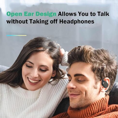 Open Ear Headphones Wireless Bluetooth Air Bone Conduction Headphones Head Set Bluetooth Open Ear Bone Conduction Earbuds Headset Conducting Earphones Wireless Over The Ear Earbuds with Earhooks in Saudi Arabia