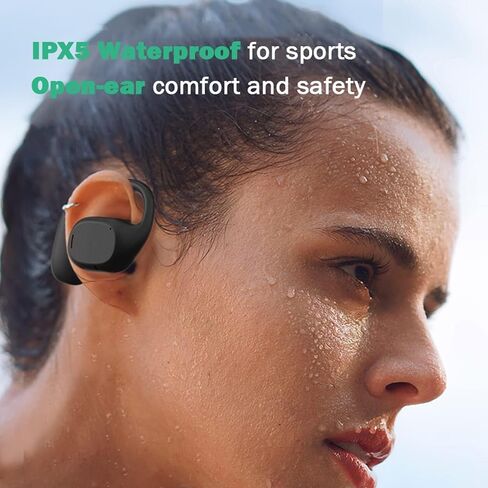 Open Ear Headphones Wireless Bluetooth Air Bone Conduction Headphones Head Set Bluetooth Open Ear Bone Conduction Earbuds Headset Conducting Earphones Wireless Over The Ear Earbuds with Earhooks in Saudi Arabia
