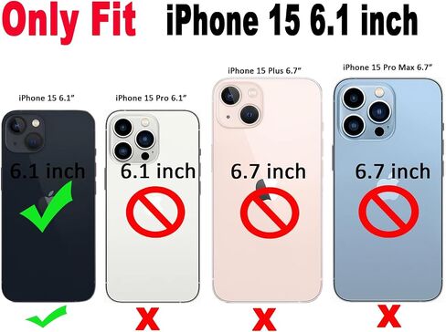 حافظة Qokey لهاتف iPhone 15، حافظة هاتف فاخرة بتصميم قبضة متموجة ومطلية بقلب الحب، حماية كاملة لعدسة الكاميرا، جانب لطيف ونمط صغير مطلي بالكهرباء، حافظة مموجة ناعمة لهاتف iPhone 15، وردي in Kuwait