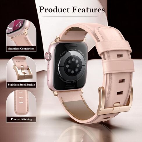 سوار ساعة جلد TiMOVO لساعة Apple Ultra/Ultra2 49 ملم/السلسلة 10/9/8/7/6/5/4/3/2/1/SE 42/44/45/46 ملم، سوار معصم بديل من الجلد العتيق للرجال والنساء in Saudi Arabia