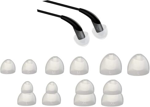 طرف أذن بديل من Zotech لسماعات Klipsch، SML 5 مقاسات 5 أزواج من أطراف سماعات الأذن البديلة من السيليكون الناعم، مناسب لسماعات Klipsch S3 S4i A5i R6i R6m X5 X6i X11i X20i in Saudi Arabia