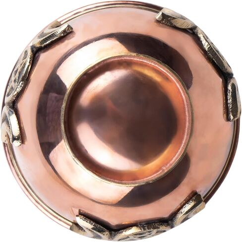 Triple Moon Copper Offering Bowl (3" Triple Moon with White Sage) in Saudi Arabia