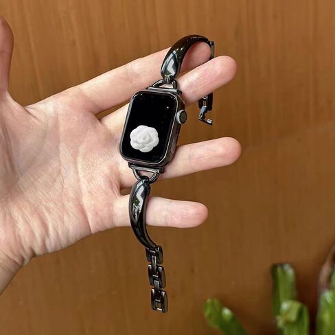Compatible with Apple Watch Band 38mm 40mm 41mm 42mm 44mm 45mm 49mm for Women, Dressy Replacement Bracelet Wristband iWatch Strap for Apple Watch Series Ultra SE Series 9/8/7/6/5/4/3/2/1 Women Girl in Saudi Arabia