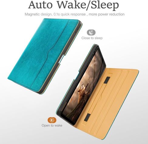 Leather Cases for IPad Pro 12.9 Case 6th/5th/4th/3rd Generation - Protective Multi-Angle Folio with Pencil Holder & Pocket - Auto Wake/Sleep, Premium PU Leather Cover - Brown in Saudi Arabia