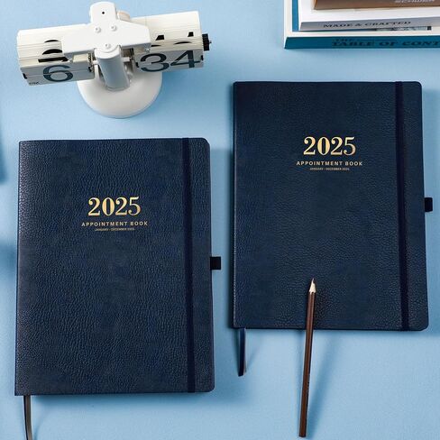 2024-2025 Appointment Book/Planner - Weekly Appointment Book, JUL 2024 - JUN 2025, 8.5" x 11", Daily/Hourly Planner with 15-Minute Interval, Blue in Kuwait