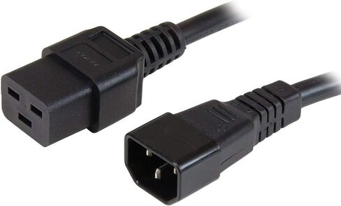 سلك طاقة للكمبيوتر StarTech.com بطول 3 أقدام شديد التحمل 14 AWG - C14 إلى C19 - كابل طاقة 14 AWG - IEC 320 C14 إلى IEC 320 C19 سلك الطاقة (PXTC14C19143) in Saudi Arabia